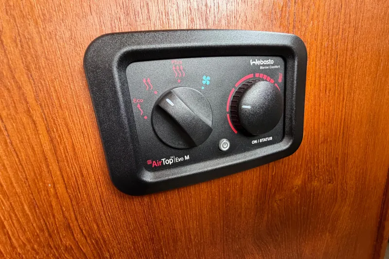 Slide: The Image of Control panel of Webasto Air Top Evo M heater on 2014 Ranger Tugs R-25 SC boat. - 42