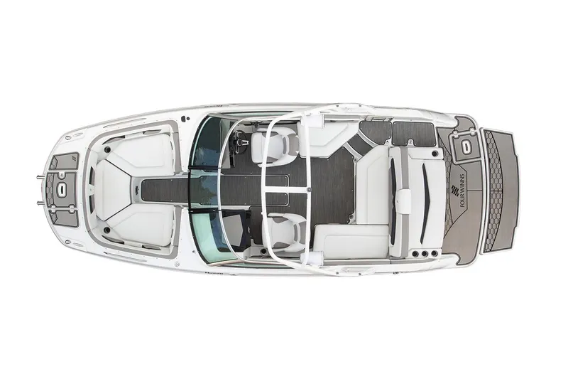 Slide: The Image of Manufacturer Provided Image: Top view of 2020 Four Winns HD220 boat with spacious seating and modern design. - 3