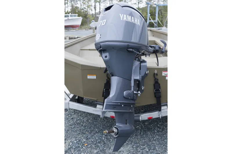 Slide: The Image of 2026 G3 Gator Tough 18 DK boat with Yamaha 70 outboard motor. - 8
