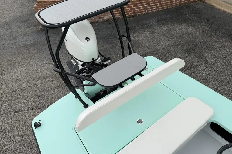 Slide: The Image of 2026 Chittum Skiffs 18 Laguna Madre Carbon boat with sleek design and modern features. - 20