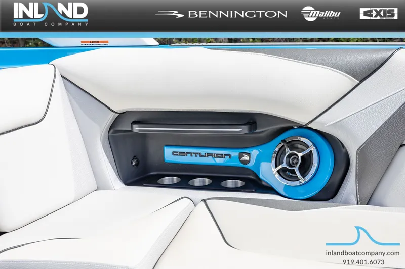 Slide: The Image of Interior of a 2016 Centurion Ri237 boat with speaker. - 13