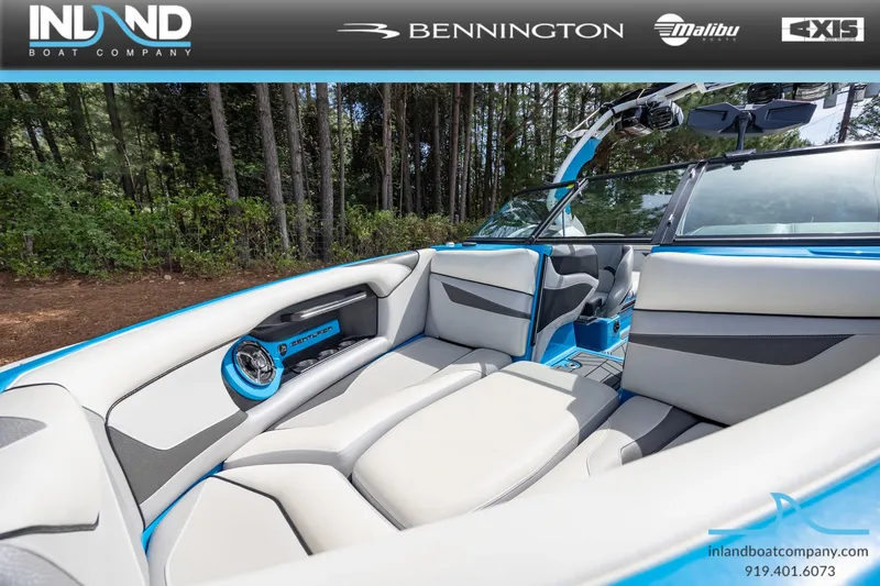 Slide: The Image of Interior of a 2016 Centurion Ri237 boat with luxurious seating. - 24