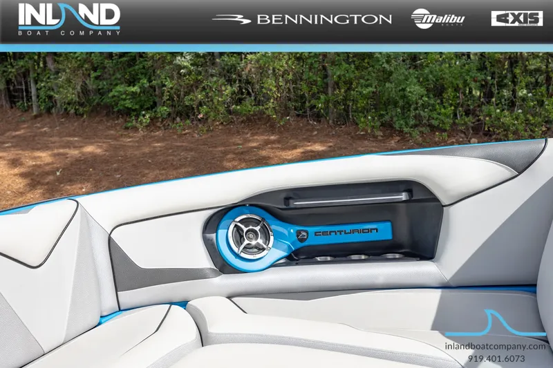 Slide: The Image of Interior of a 2016 Centurion Ri237 boat with speaker. - 26