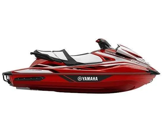 The Image of Red 2017 Yamaha GP 1800 jet ski, side view. - 1