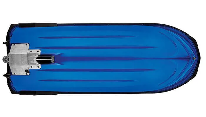 Slide: The Image of Underside of a blue 2017 Yamaha GP 1800 jet ski. - 4