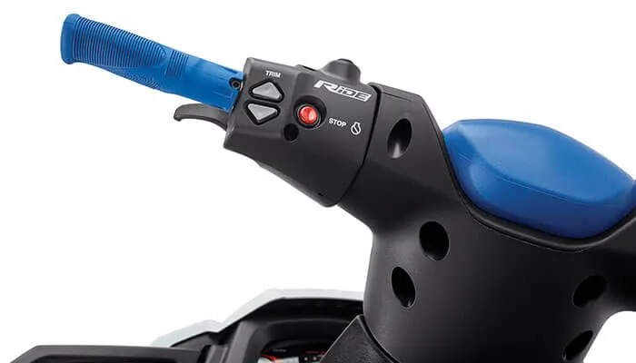 Slide: The Image of Close-up of Yamaha GP 1800 jet ski handlebar, 2017 model. - 6
