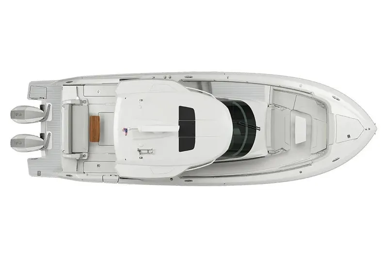 Slide: The Image of Manufacturer Provided Image: Top view of 2026 Tiara Yachts 35 LS luxury boat with dual engines. - 6