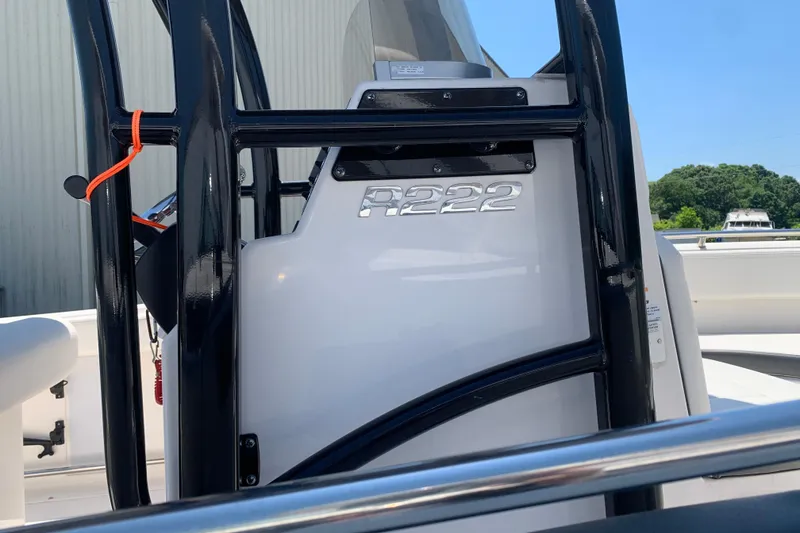 Slide: The Image of 2023 Robalo R222 Center Console boat, featuring sleek design and sturdy construction. - 8