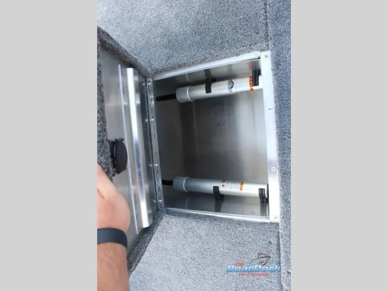 Slide: The Image of Interior view of a Pro Team 170 boat compartment, year 2026. - 17