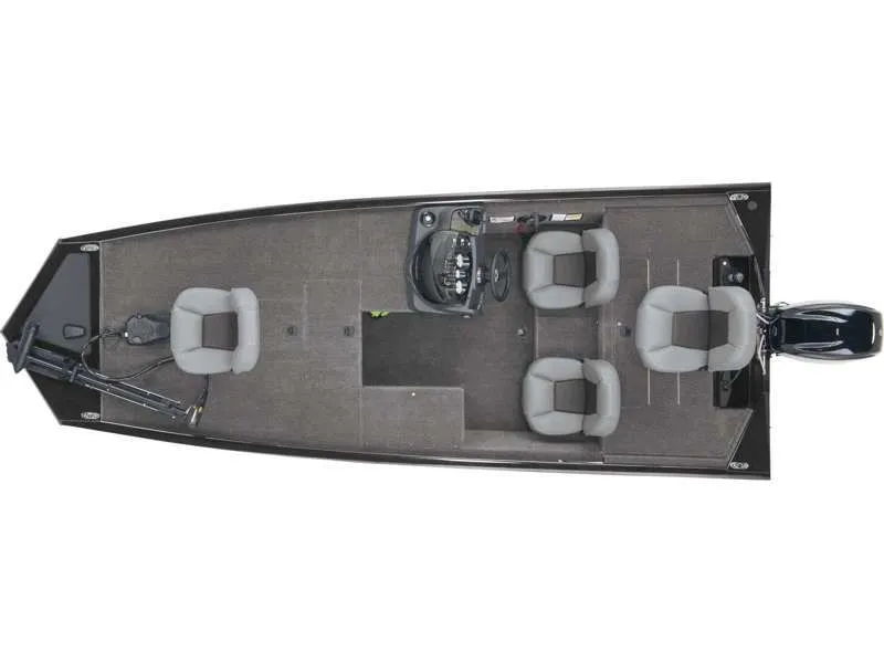 Slide: The Image of Top view of a 2026 Pro Team 170 boat model. - 2