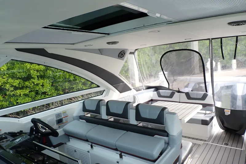 Slide: The Image of 2024 Formula 400 Super Sport Crossover interior with sleek seating and modern design. - 13
