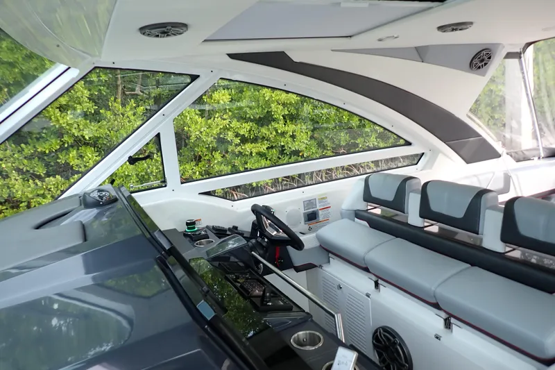 Slide: The Image of 2024 Formula 400 Super Sport Crossover interior with sleek design and modern seating. - 15