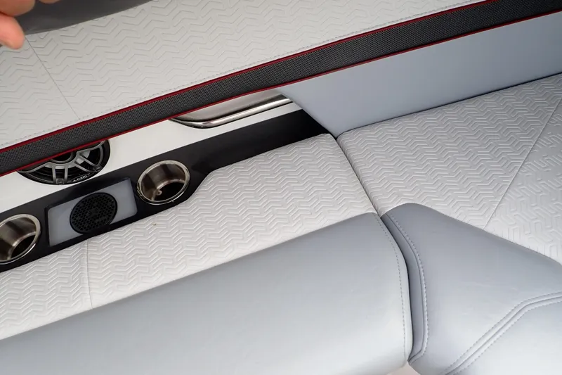 Slide: The Image of 2024 Formula 400 Super Sport Crossover interior with sleek seating and integrated cup holders. - 26