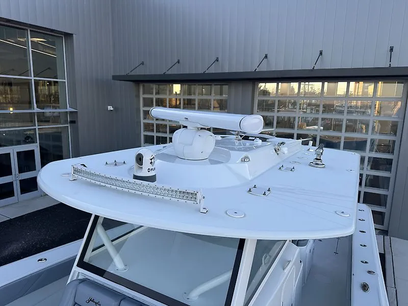 Slide: The Image of 2022 Yellowfin 42 Offshore boat with modern equipment. - 3