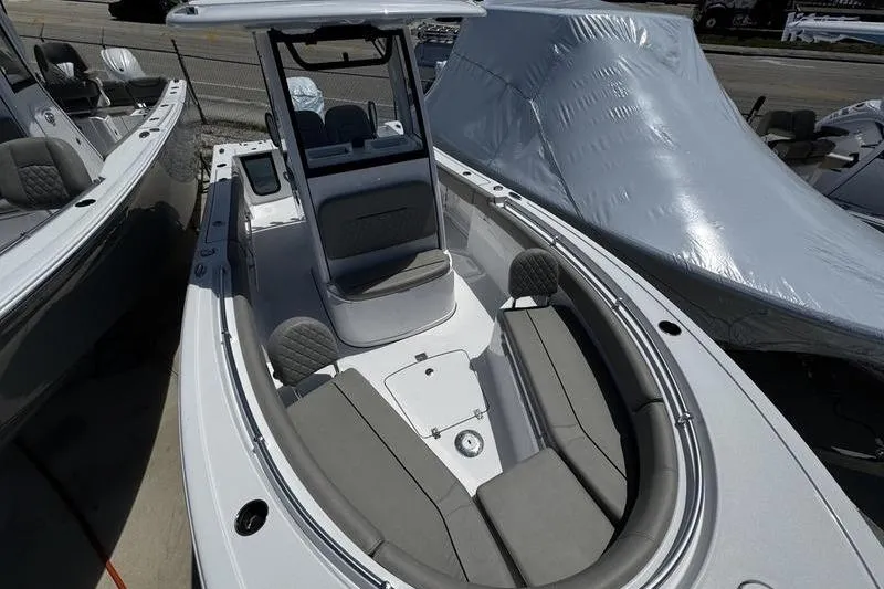 Slide: The Image of 2026 Sportsman Open 232 Center Console boat with spacious seating and modern design. - 20