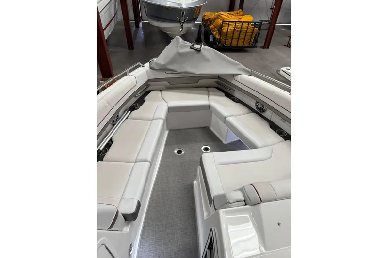 Slide: The Image of 2020 Formula 330 Crossover Bowrider interior with spacious seating and modern design. - 20