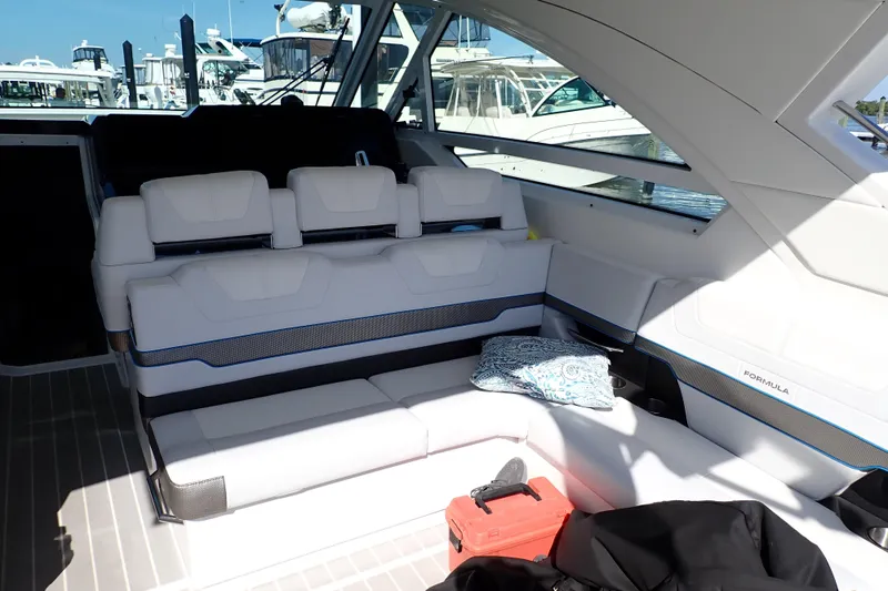 Slide: The Image of Interior of 2022 Formula 400 Super Sport Crossover with luxurious seating and modern design. - 31