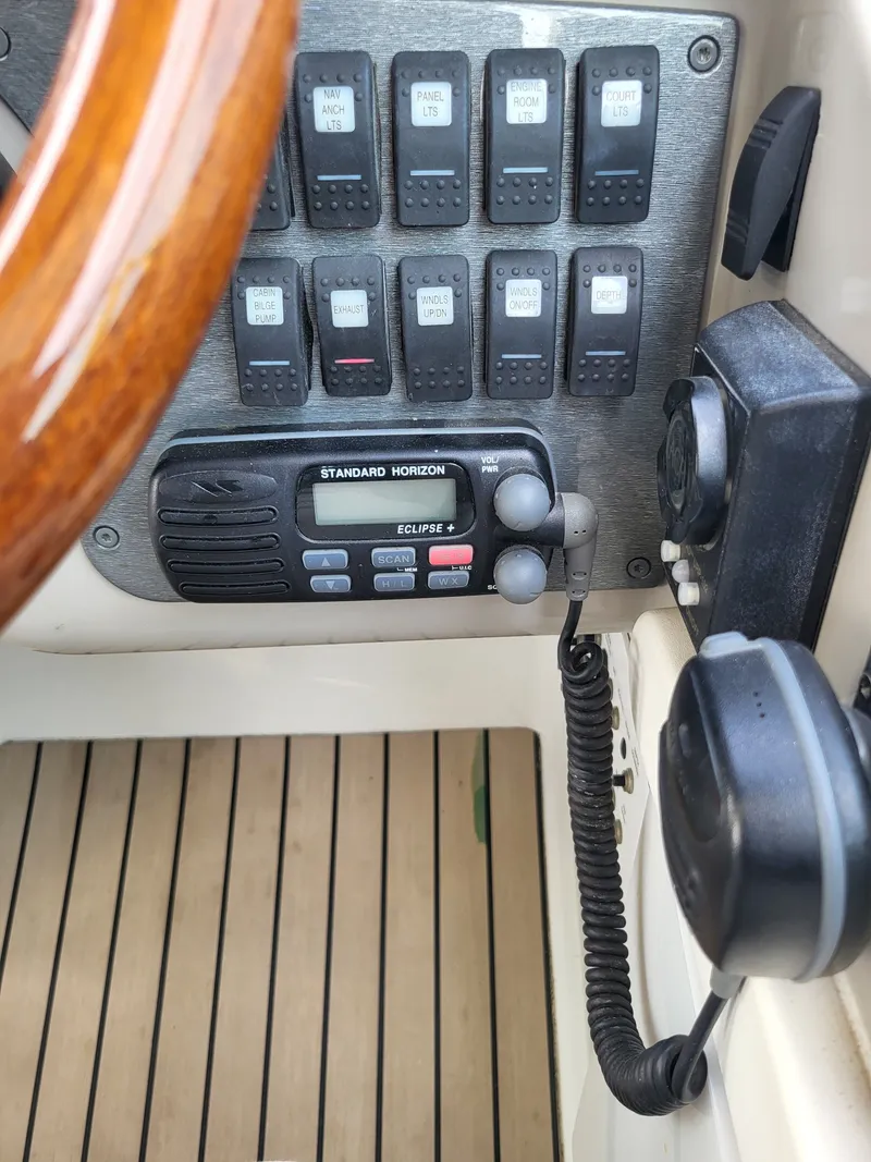 Slide: The Image of Control panel of a 2005 Formula 370 Super Sport boat. - 27