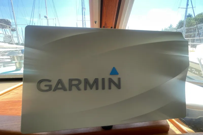 Slide: The Image of Garmin device on Tollycraft 37 Sedan, year 1974. - 26
