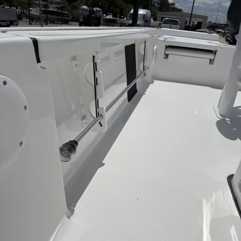 Slide: The Image of Interior view of 2026 Tidewater 2110 Bay Max boat deck. - 15