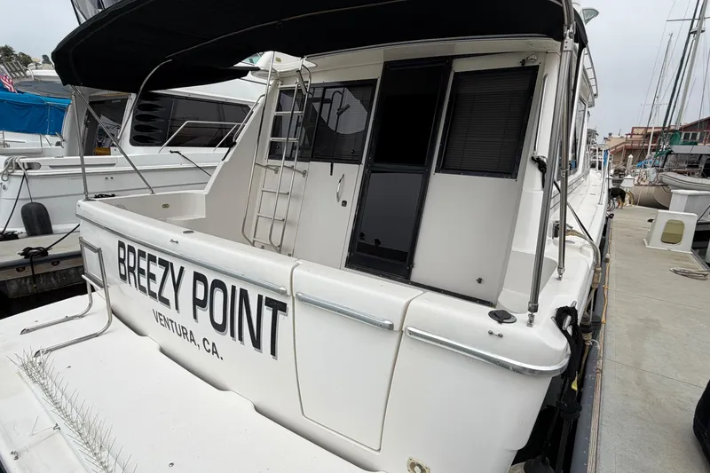 Slide: The Image of 1996 Bayliner 3988 Command Bridge Motoryacht docked in Ventura, CA. - 10