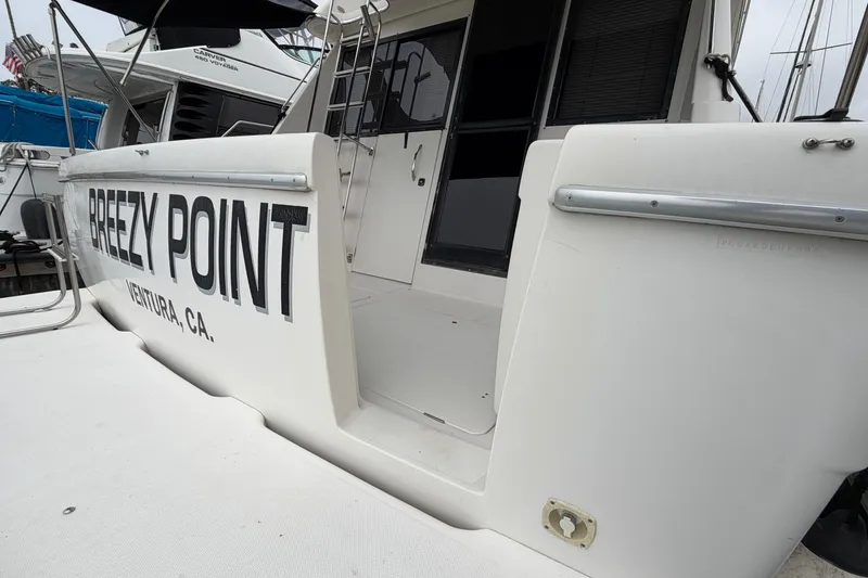 Slide: The Image of 1996 Bayliner 3988 Command Bridge Motoryacht "Breezy Point" docked in Ventura, CA. - 11