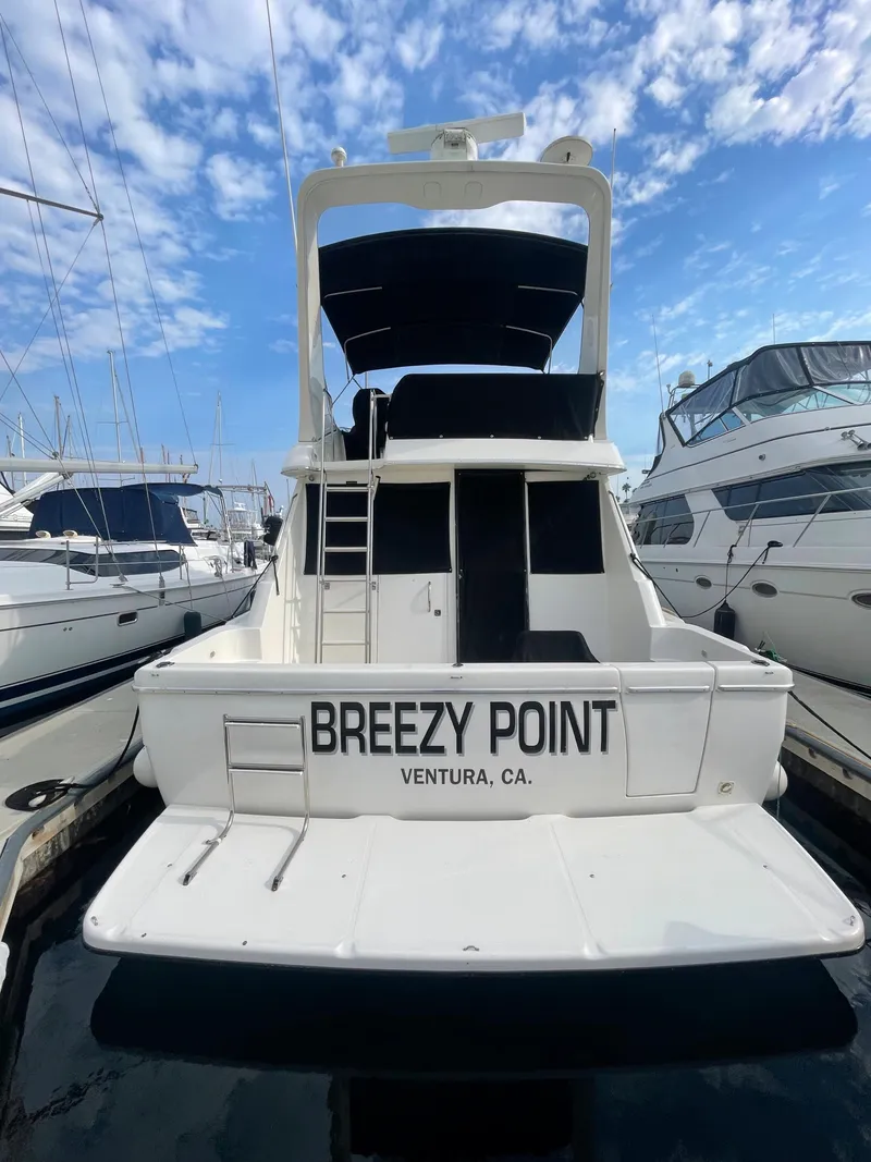 Slide: The Image of 1996 Bayliner 3988 Command Bridge Motoryacht docked in Ventura, CA. - 9
