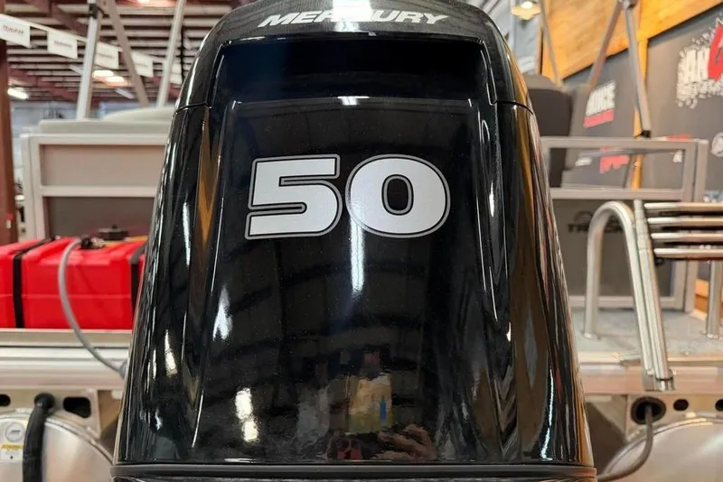 Slide: The Image of Mercury 50 horsepower engine on 2026 Sun Tracker Bass Buggy 16 XL Select boat. - 4
