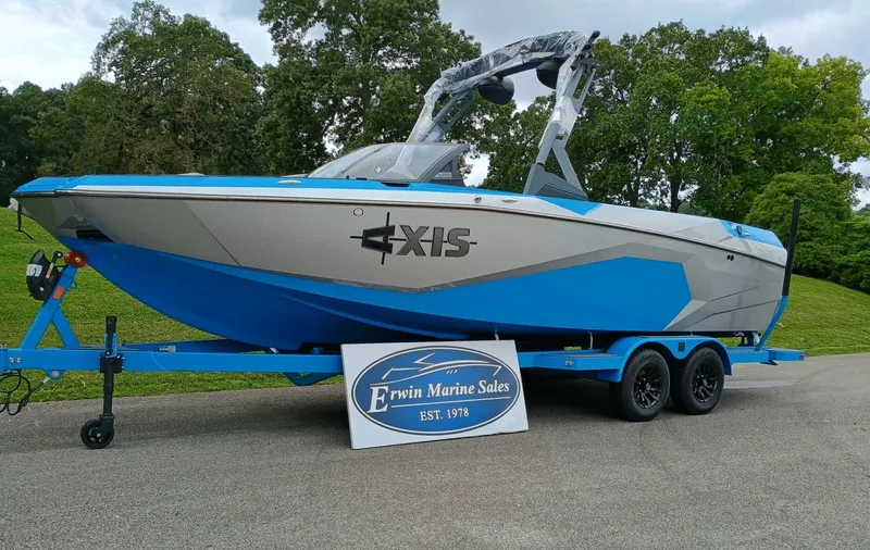 The Image of Axis A245 boat 2025 on blue trailer at Erwin Marine Sales. - 1