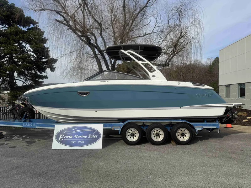 The Image of 2026 Cobalt R8 boat on trailer at Erwin Marine Sales. - 1