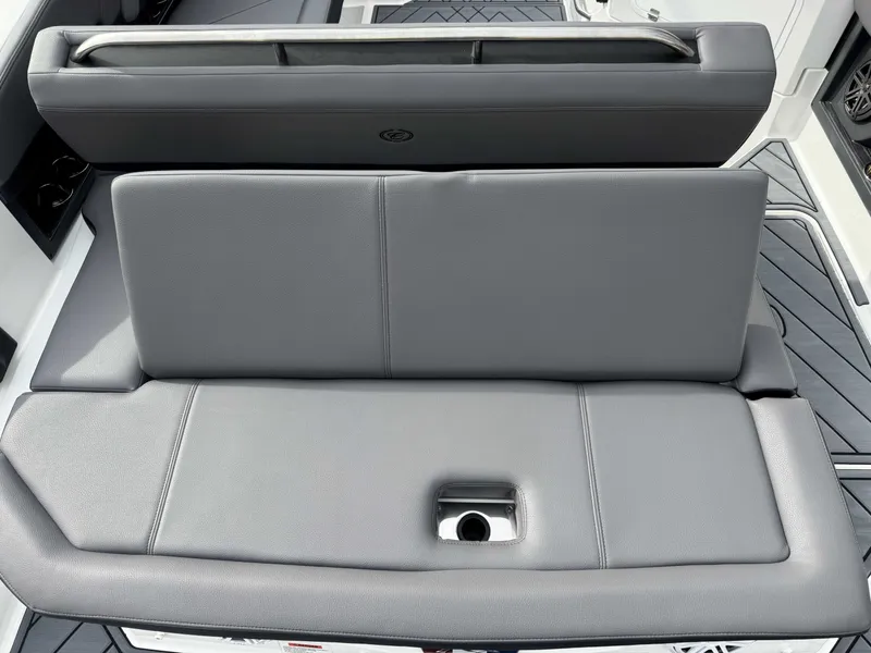Slide: The Image of Rear seat of 2026 Cobalt R8 with gray upholstery. - 11
