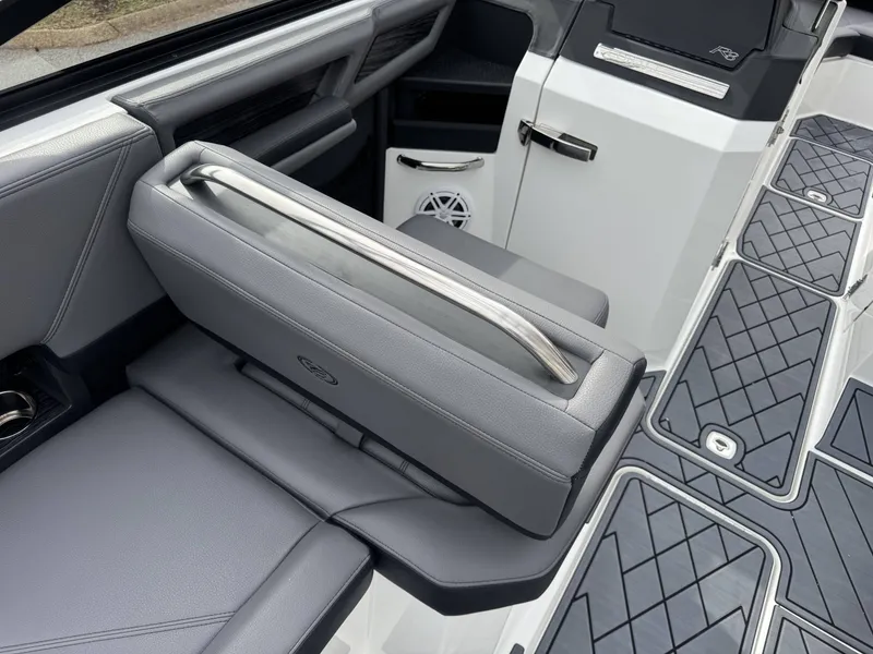 Slide: The Image of Interior of 2026 Cobalt R8 with gray upholstery and modern features. - 16