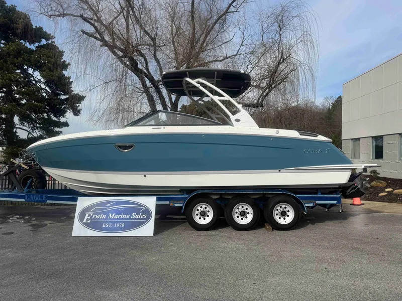 Slide: The Image of 2026 Cobalt R8 boat on trailer at Erwin Marine Sales. - 34