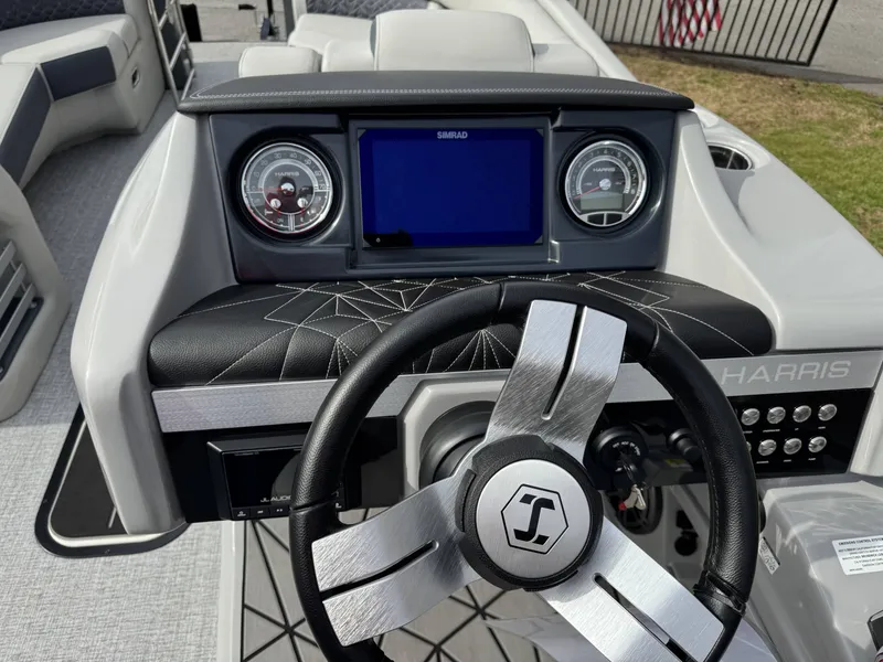 Slide: The Image of Dashboard of 2025 Harris Grand Mariner 230 with modern design. - 4