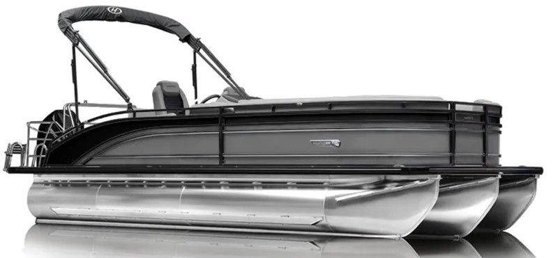 The Image of 2024 Harris Solstice 250DC pontoon boat with sleek design. - 1