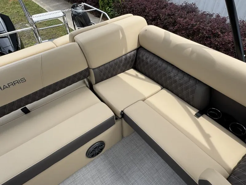 Slide: The Image of Luxurious seating in Harris SUN 210 boat, model 2025. - 15