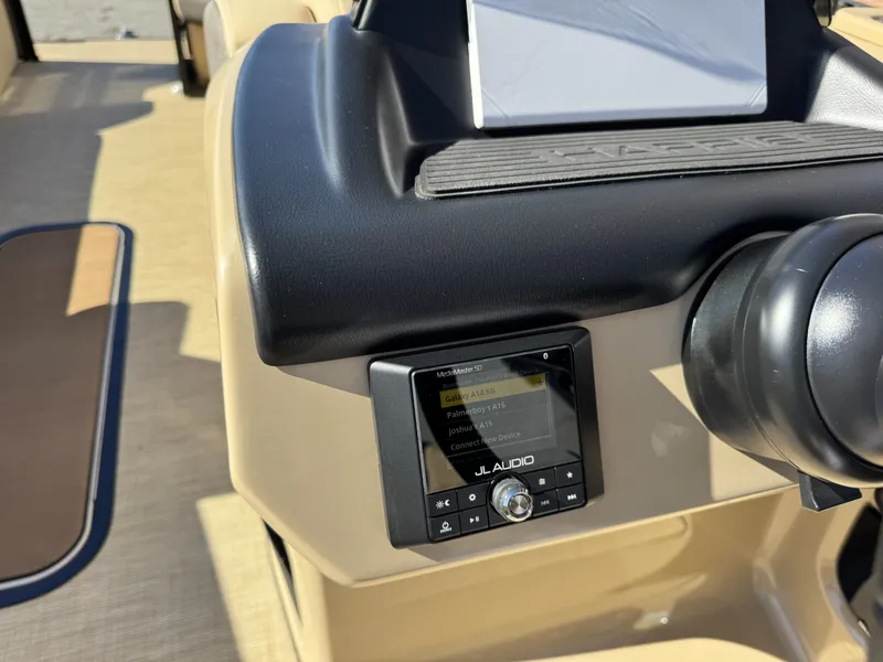 Slide: The Image of Harris SUN 250 boat console with JL Audio system, year 2025. - 15
