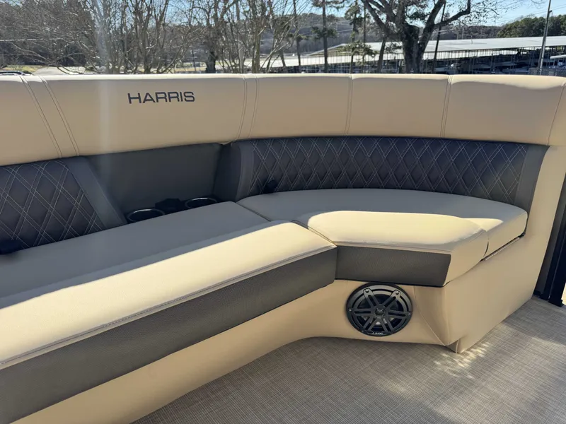Slide: The Image of Harris SUN 250 boat seating, luxurious design, 2025 model. - 31