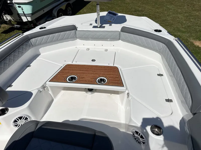 Slide: The Image of Interior view of 2024 NauticStar 211 Hybrid boat. - 3