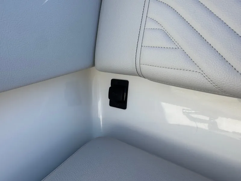 Slide: The Image of Interior of 2025 Sea Ray SDX270 SURF with seat upholstery. - 13