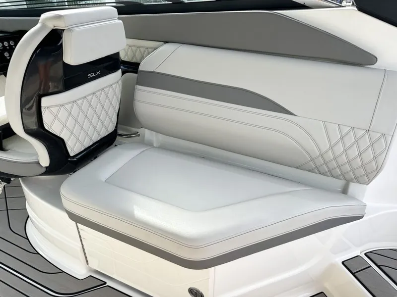 Slide: The Image of Luxurious seating area of the 2024 Sea Ray SXS 260 SURF. - 5