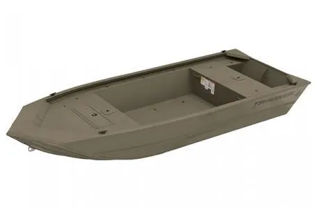 The Image of 2026 Tracker Grizzly 1648 Utility boat, olive green, durable construction. - 1
