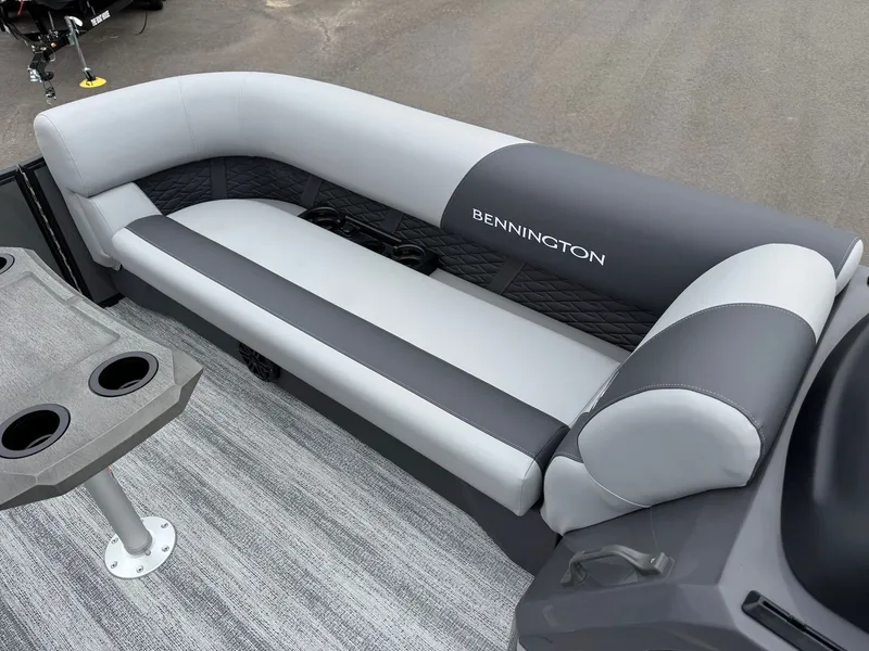 Slide: The Image of Luxurious seating on Bennington 23SSR SPS LTD TRI 2026 boat. - 23