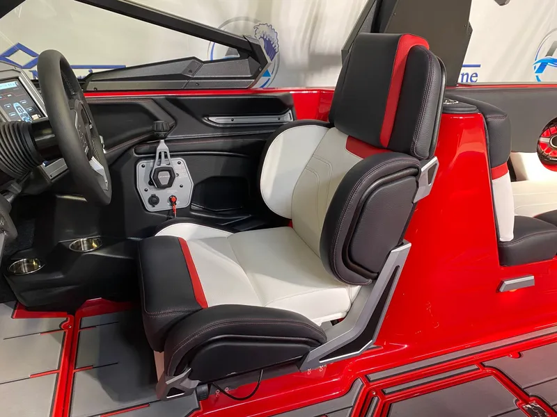 Slide: The Image of Interior of a 2021 Supra SL 400 with modern seating. - 17
