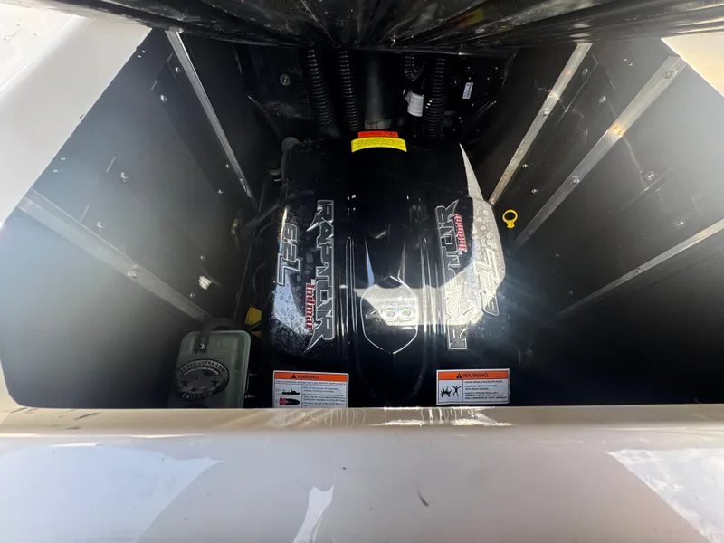 Slide: The Image of Engine compartment of a 2018 Moomba Max with Raptor 6.2L engine. - 10