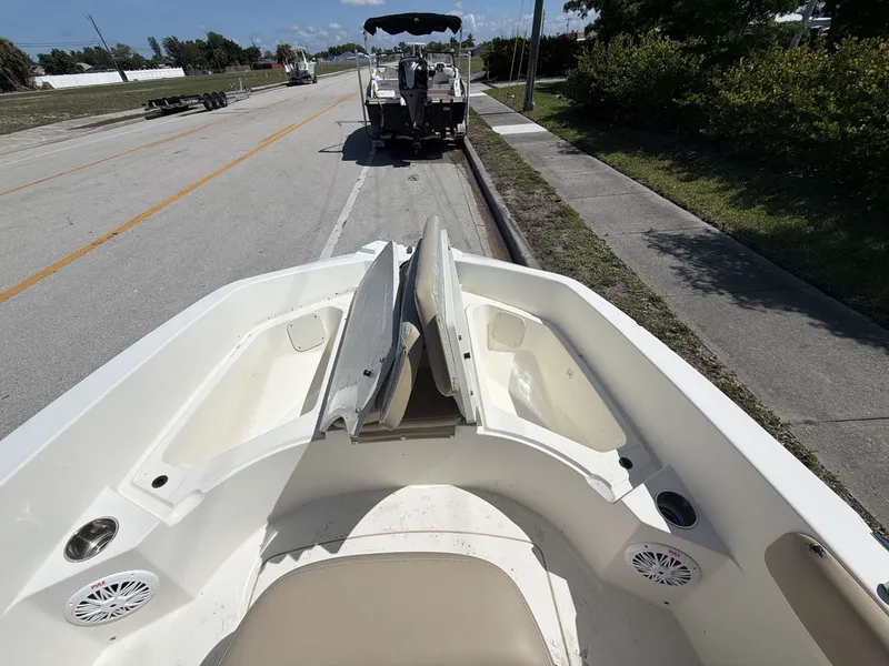 Slide: The Image of 2019 Stingray 186 boat on trailer, street view. - 20