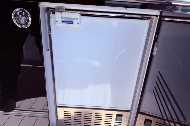 Slide: The Image of Built-in refrigerator on 2023 Jeanneau Leader 12.5 WA boat deck. - 21