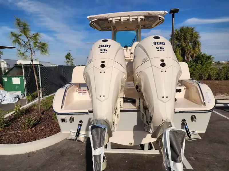 Slide: The Image of 2026 Grady-White 281 Coastal Explorer with twin 300 HP V6 engines. - 5