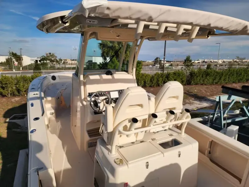 Slide: The Image of 2026 Grady-White 281 Coastal Explorer boat cockpit view. - 7