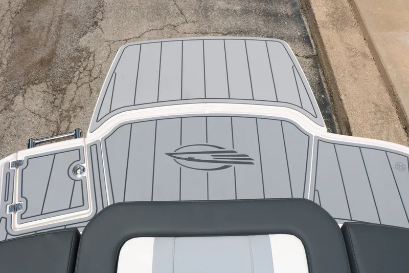 Slide: The Image of Rear view of Chaparral 21 SSi 2026 boat deck. - 21